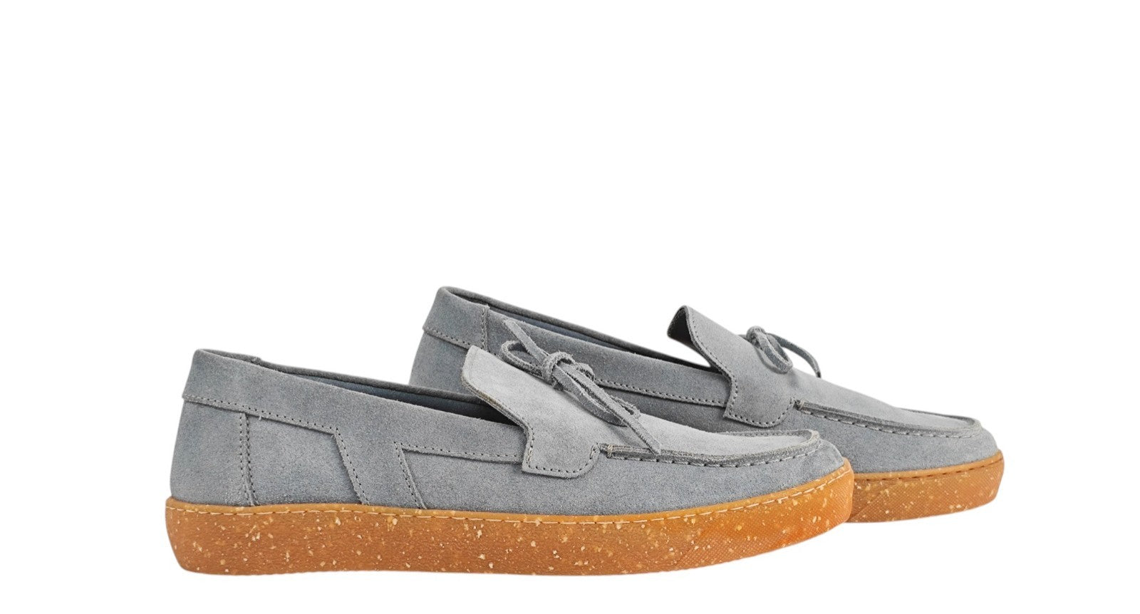 900$ TESTONI "Agropoli" SlipOn Unlined Casual Loafer Gray 8 UK / 9 US / 42 IT