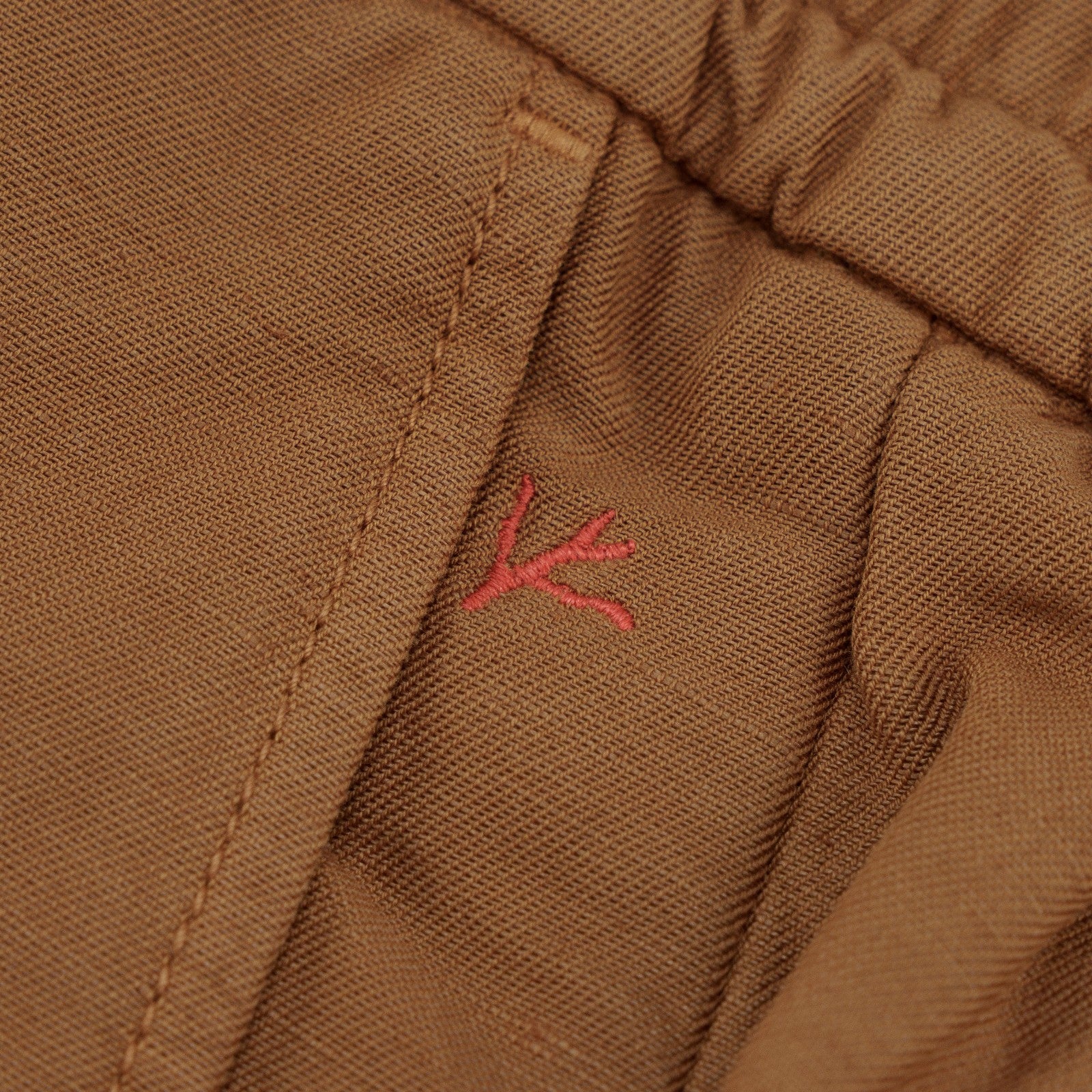 1125$ ISAIA NAPOLI Rust Drawstring Pant Relaxed Fit Cotton - Linen 40 US / 56 EU