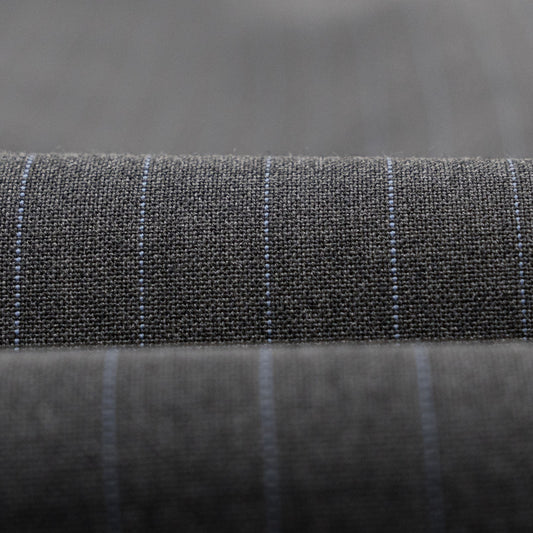 $6790 ISAIA NAPOLI "Gregorio" Gray Suit Hand-Sewn Wool Pinstripe