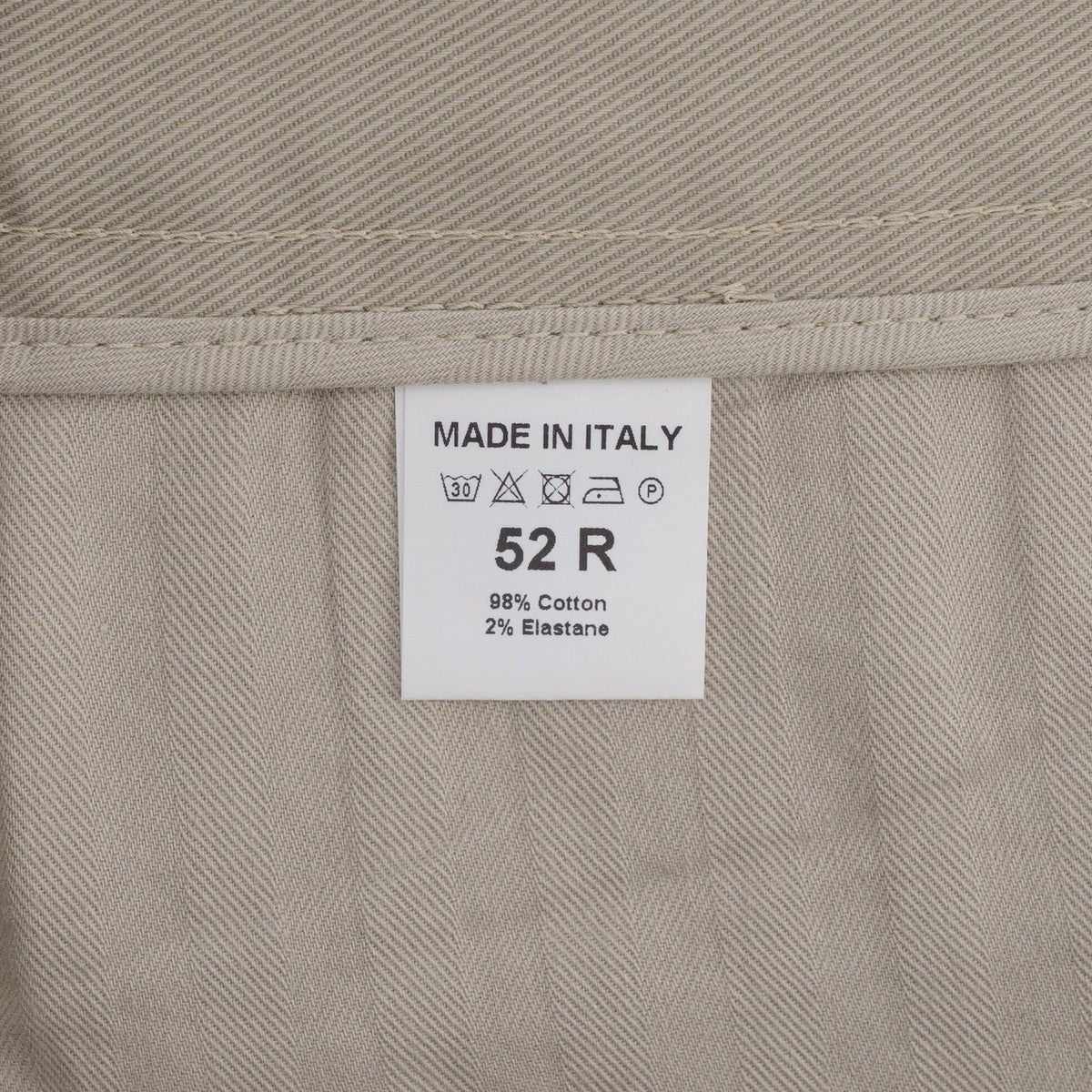 690$ ISAIA NAPOLI Beige 5 Pocket Trouser Pant Cotton Slim Fit 36 US / 52 EU