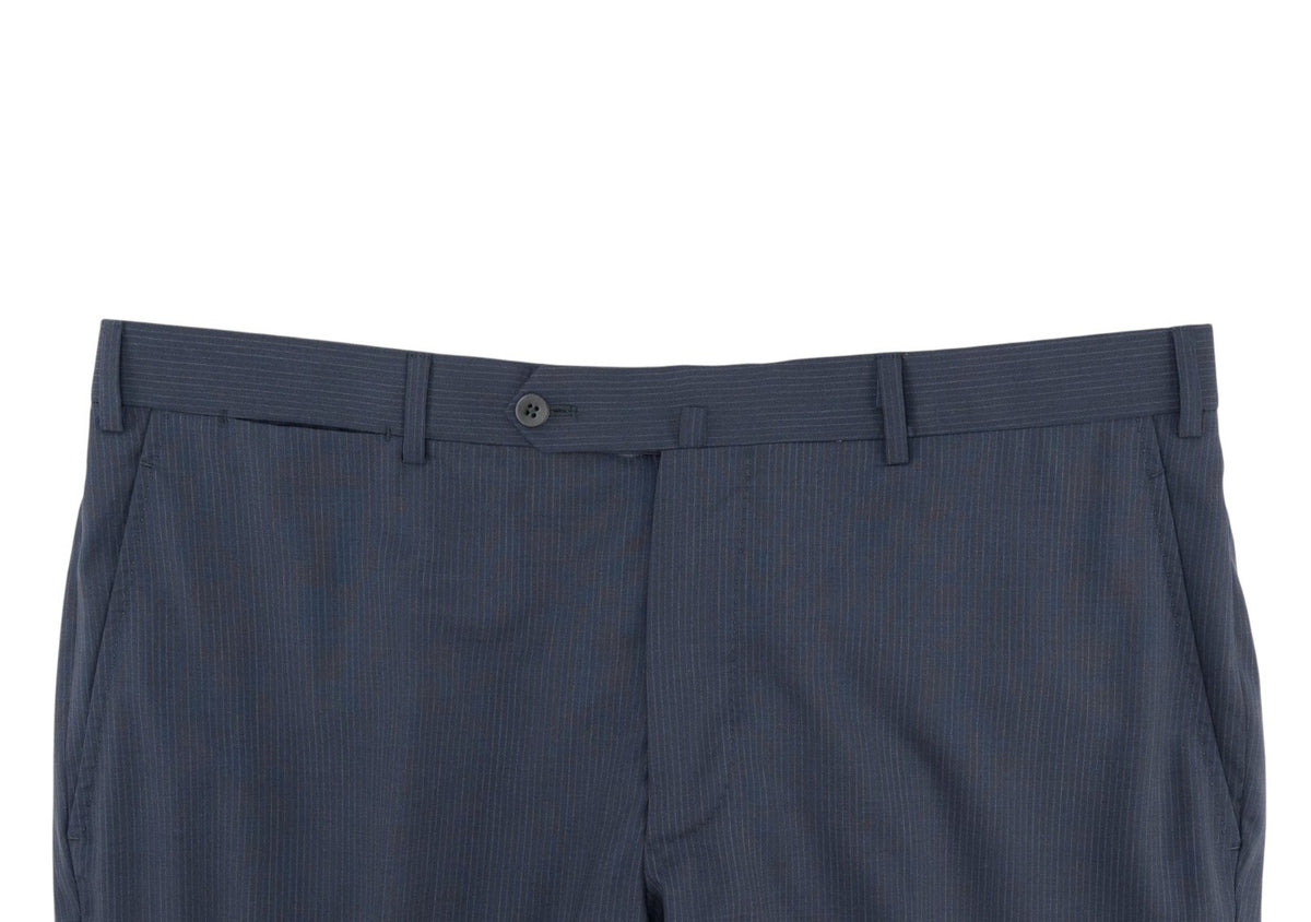 $6850 ISAIA NAPOLI "Capri" Blue Suit Extrafine Wool / Silk 46 US / 56 EU 7R