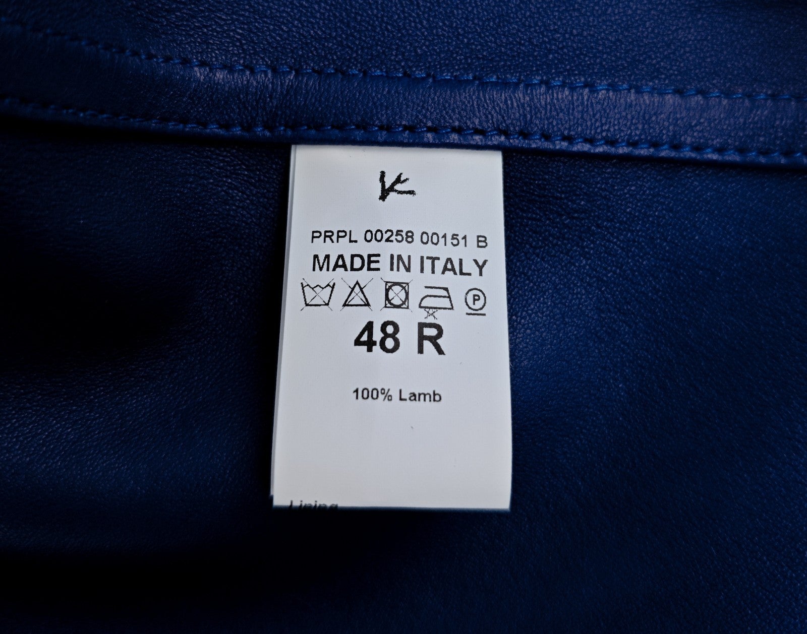 5500$ ISAIA NAPOLI Blue Overshirt Jacket 100% Suede Lambskin Leather