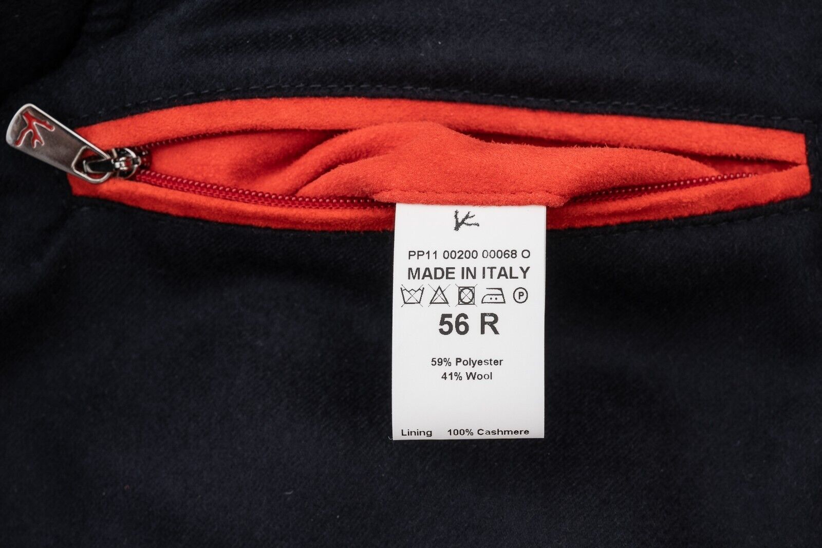 3900$ ISAIA NAPOLI Blue Puffer Vest Techno Wool / Suede / Lining 100% Cashmere