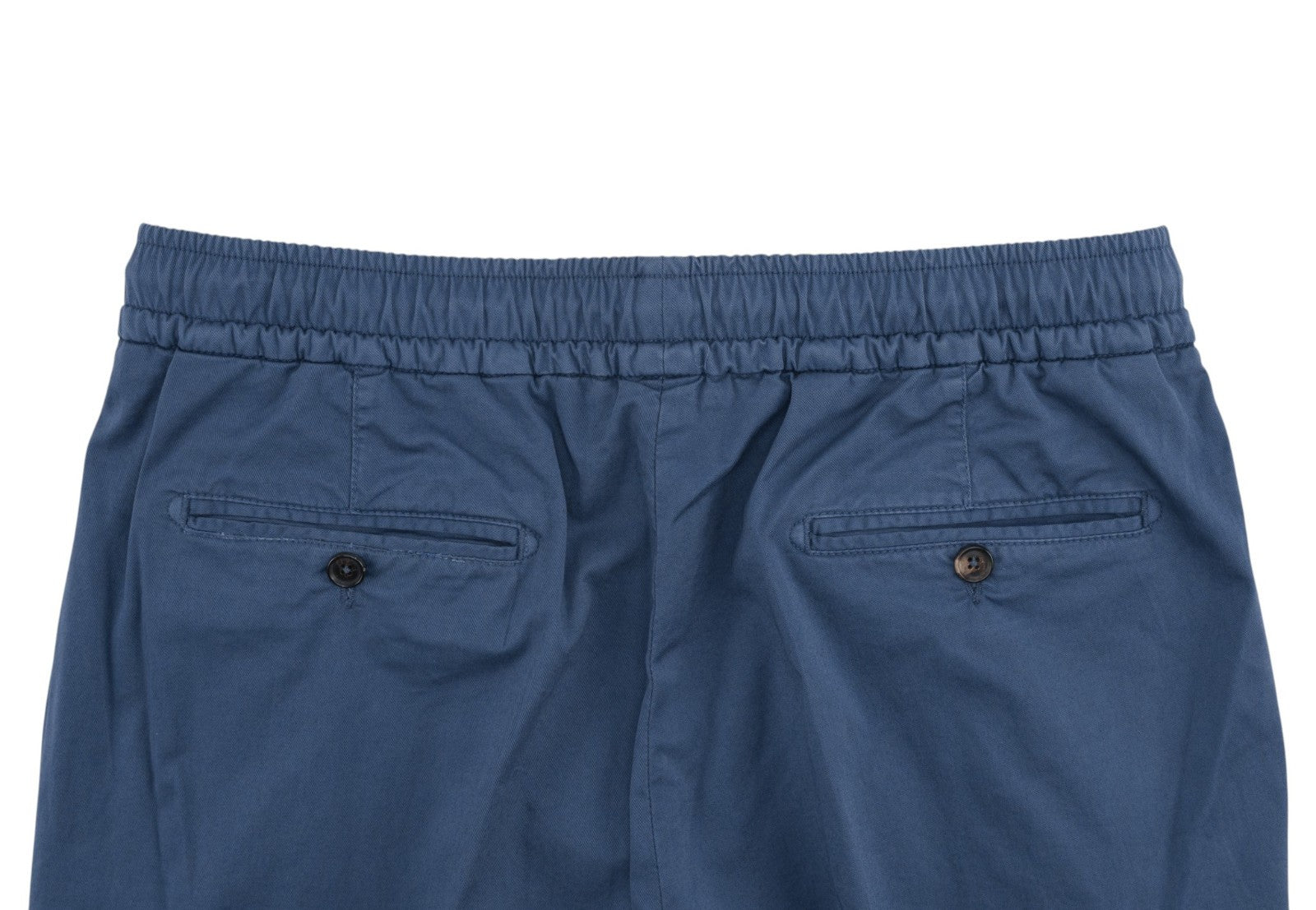 1150$ ISAIA NAPOLI Blue Drawstring Cargo Pant Cotton Relaxed Fit 34 US / 50 IT