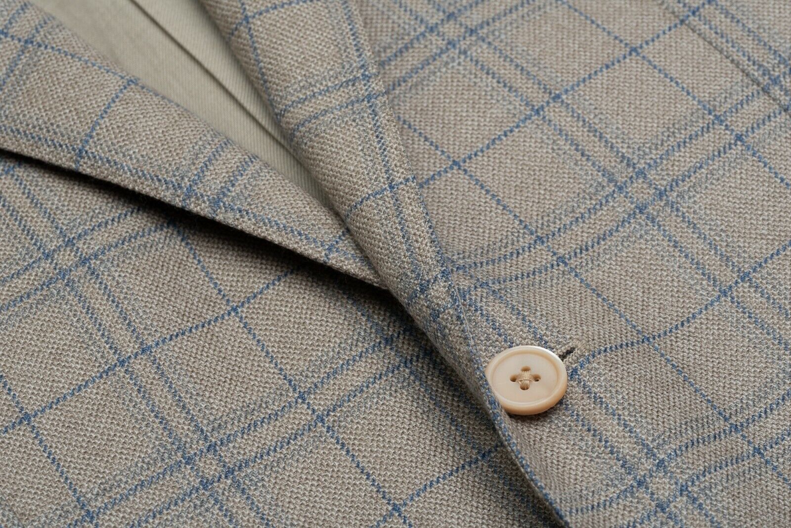 1050$ CORNELIANI Sartorial Jacket Blazer Gray Checks Virgin Wool Regular Fit
