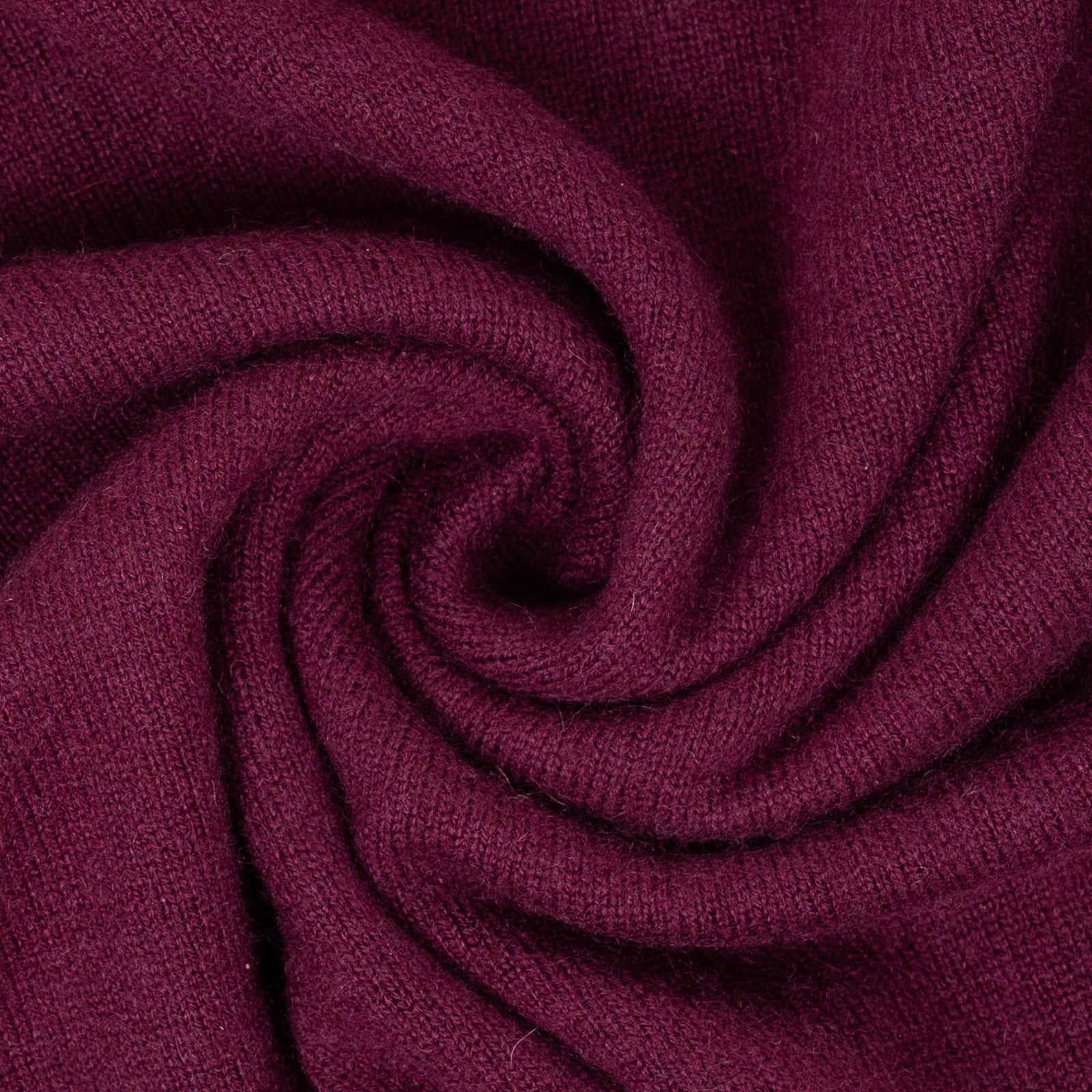 750$ RUBINACCI NAPOLI Eggplant Sweater V-Neck 100% Cashmere 38 US / 48 EU