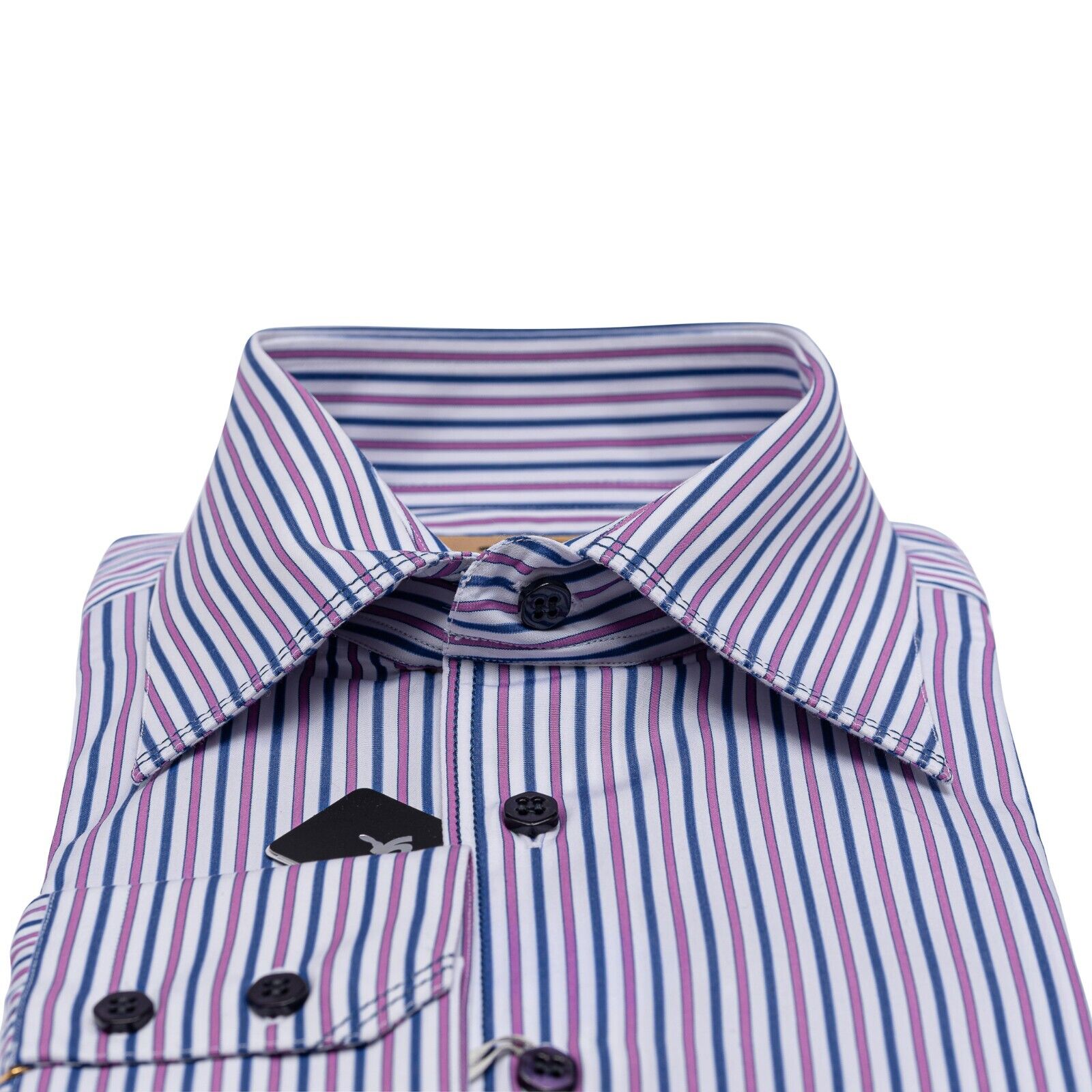 690$ LUXURY GERLIN Shirt Striped TRIPLE STITCHED Cotton 16 - 41 1N ZILLI