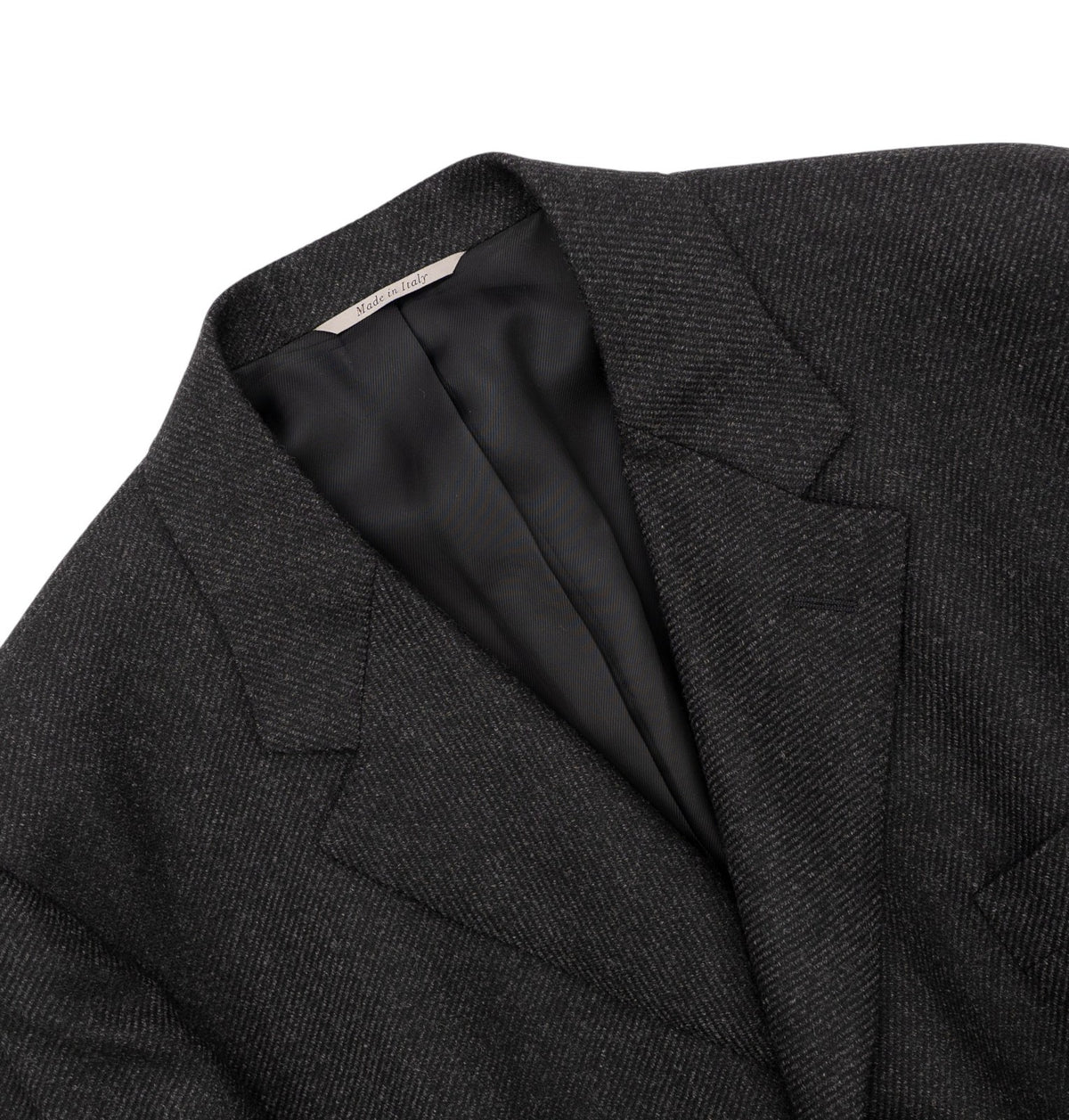 $2250 CANALI Charcoal Gray Overcoat Wool Water Resistant 48 US / 58 EU