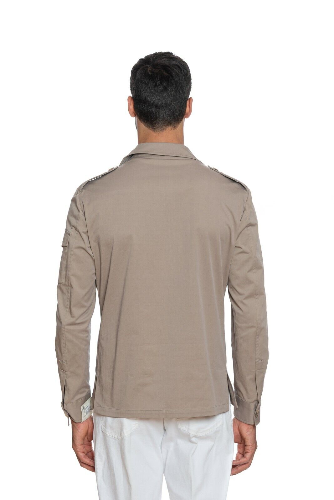 1100$ BELVEST Sartorial Jacket Military Style Cotton Beige JACKETINTHEBOX Editio