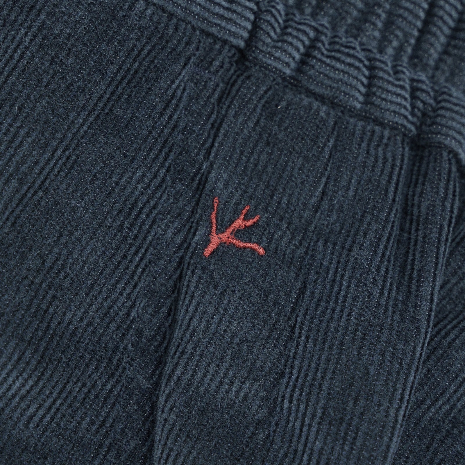 1300$ ISAIA NAPOLI Corduroy Blue Drawstring Pant Cotton Cashmere 36 US / 52 EU