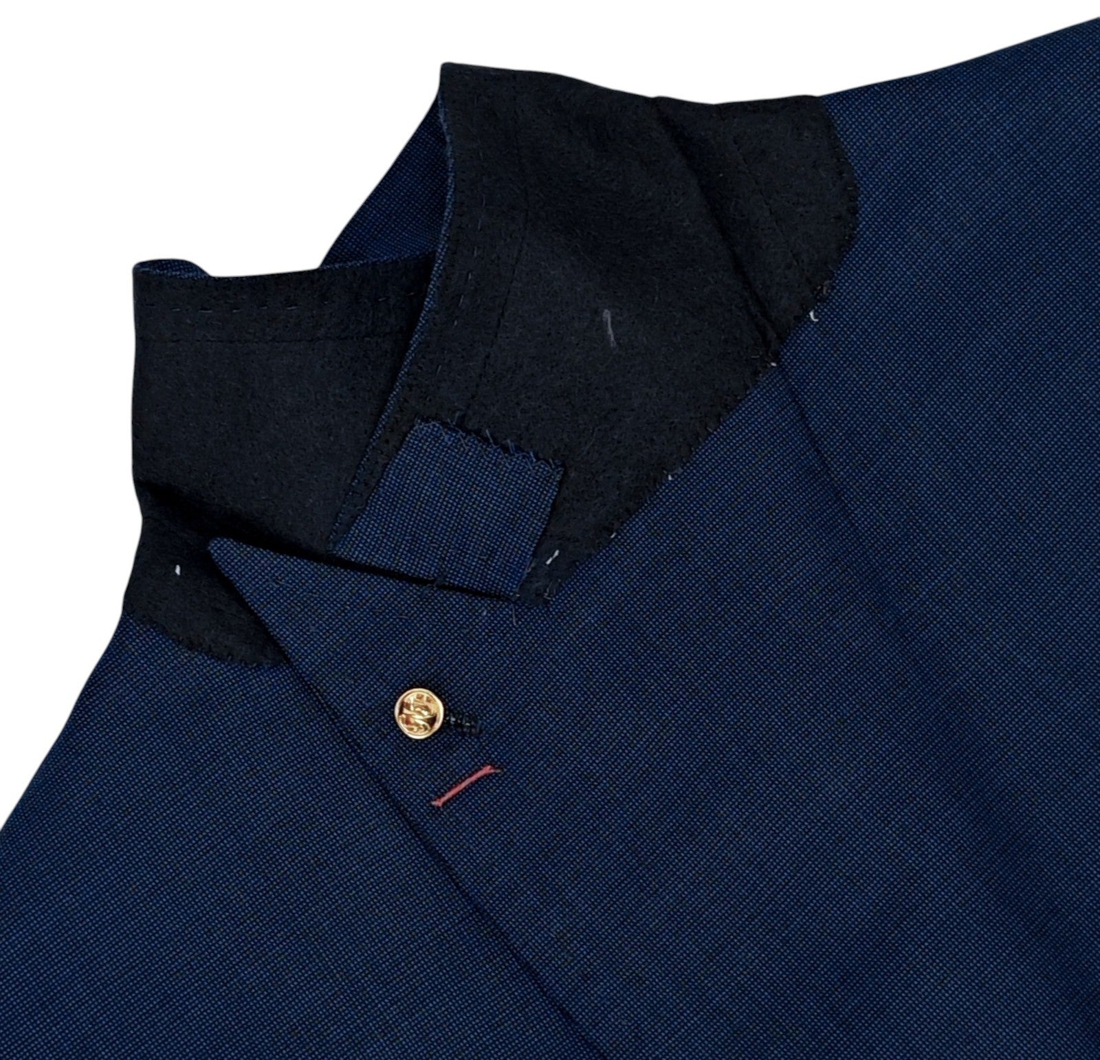 $6470 ISAIA NAPOLI Blue Jacket Sport Coat SEA ISLAND Cotton 38 US / 48 EU R