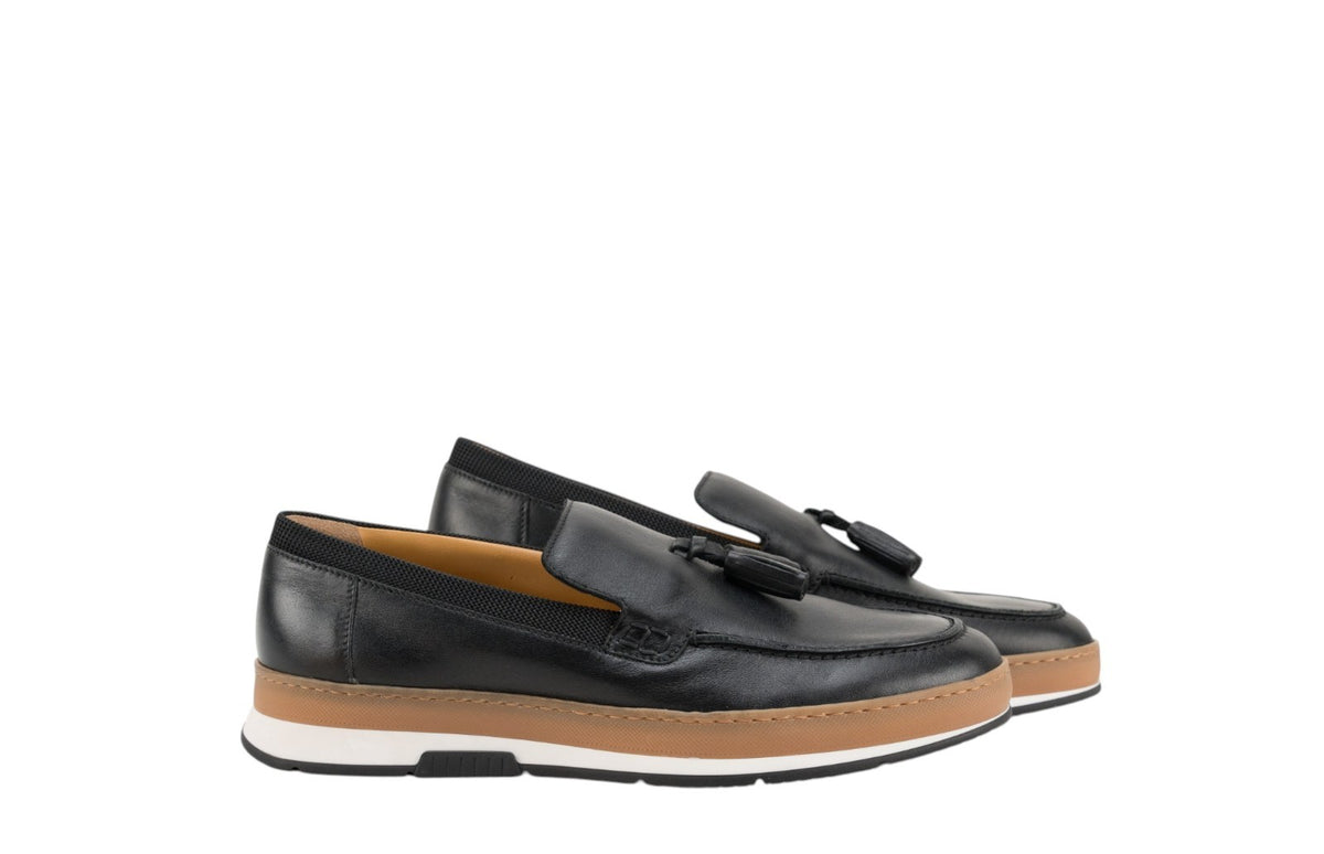 700$ TESTONI Sneaker Shoes Slip-On Lux Calf Black 8 UK / 9 US / 42 IT