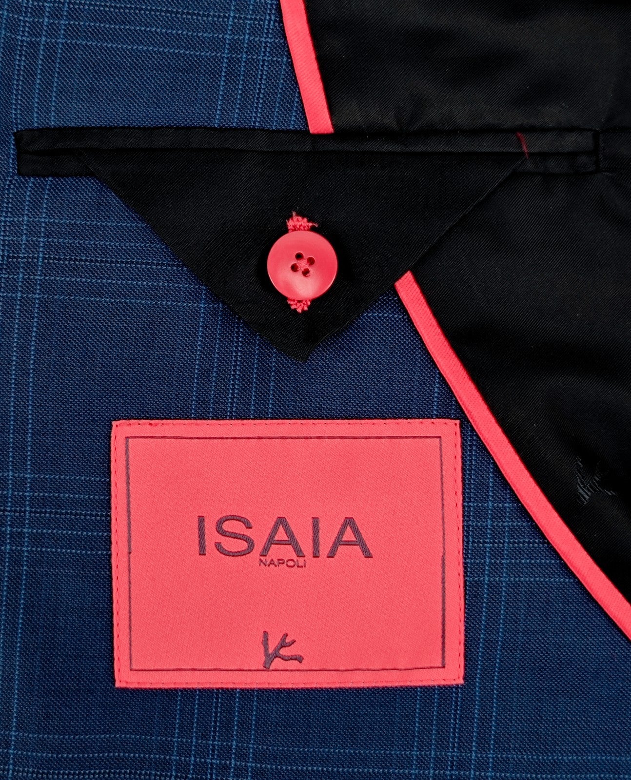 $4900 ISAIA NAPOLI "Capri" Blue Sport Coat Sea Cotton Island 40 US / 50 EU 8R