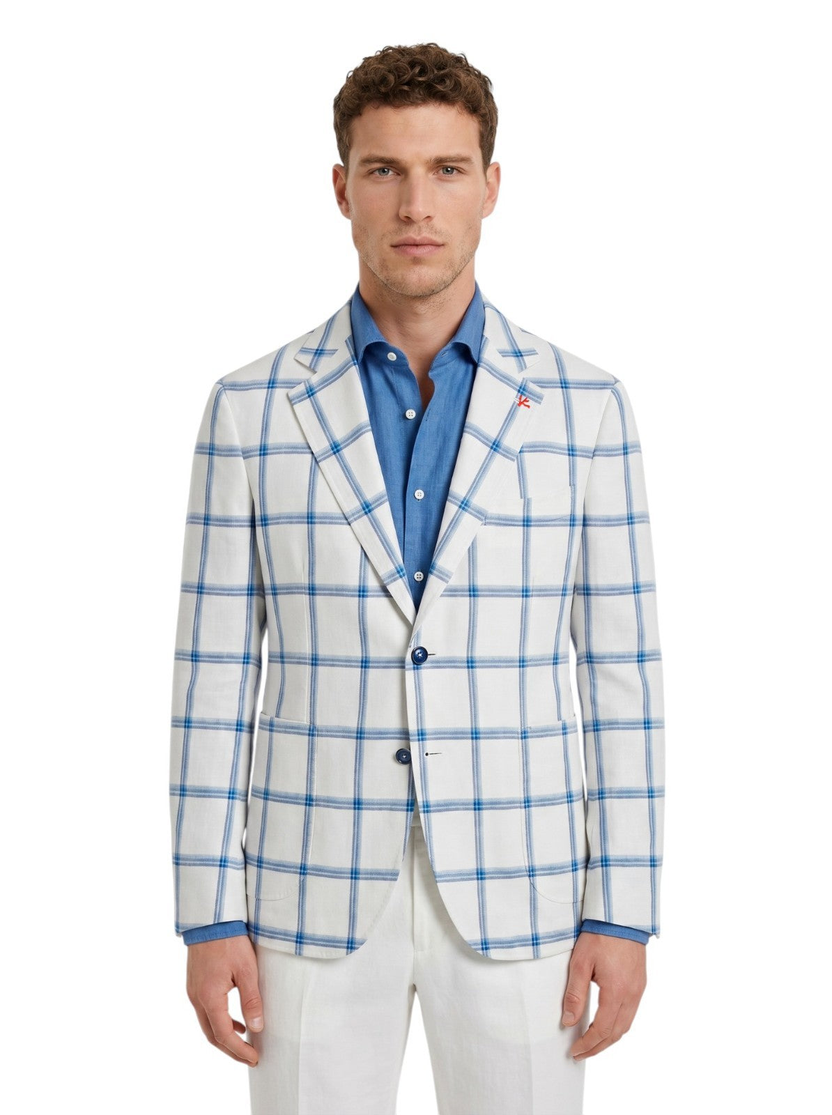 $4600 ISAIA White Sport Coat Wool Cashmere Silk Linen 42 US / 52 EU 8C