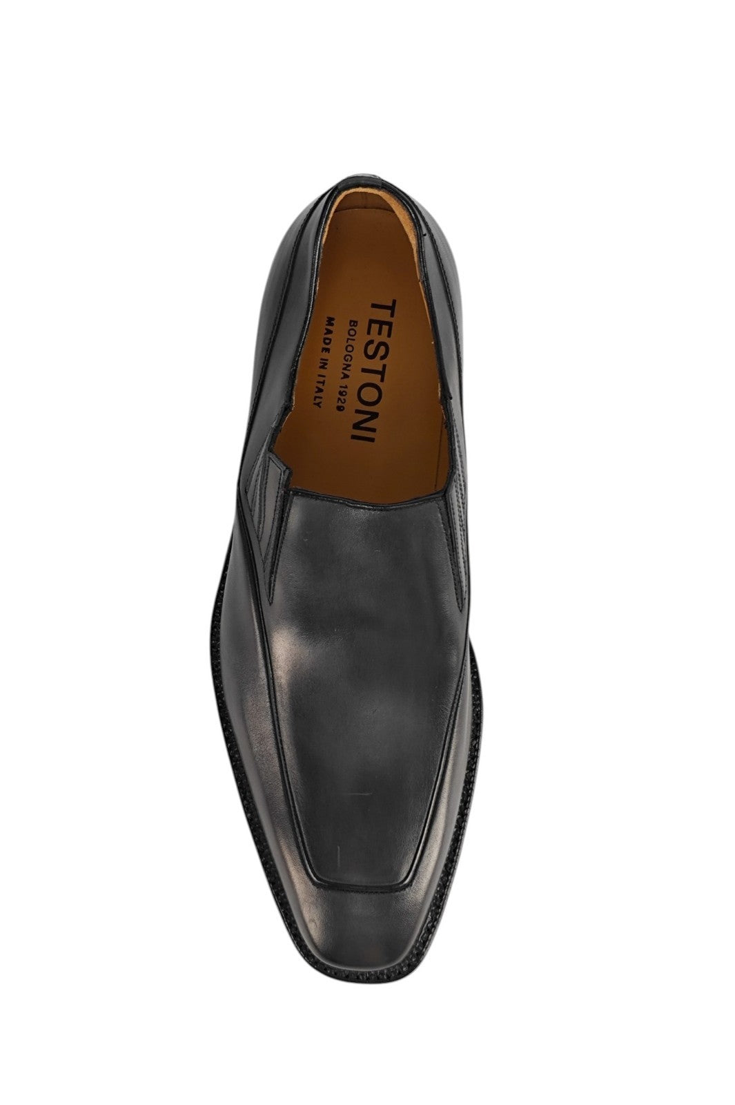 1300$ TESTONI "PIUMA GOODYEAR" Slipon Shoes Gray Slate 8 UK / 9 US / 42 IT