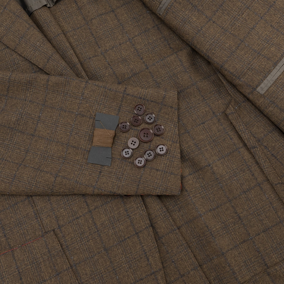 $6600 ISAIA NAPOLI "Marechiaro" Brown Suit Fine & Cashmere 40 US / 50 EU 7R