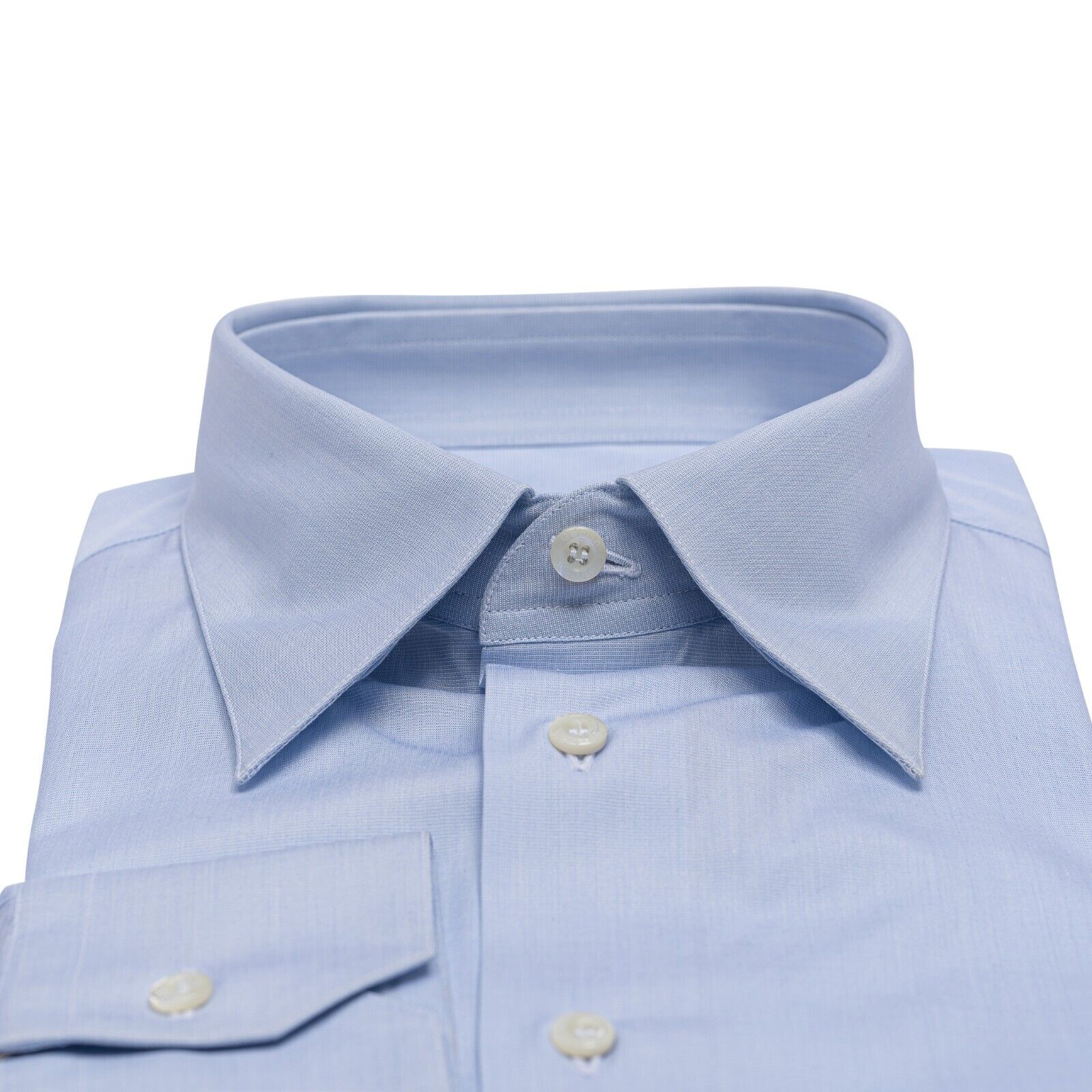 690$ LUXURY GERLIN Shirt Light Blue THOMAS MASON Fine Cotton 1AA ZILLI