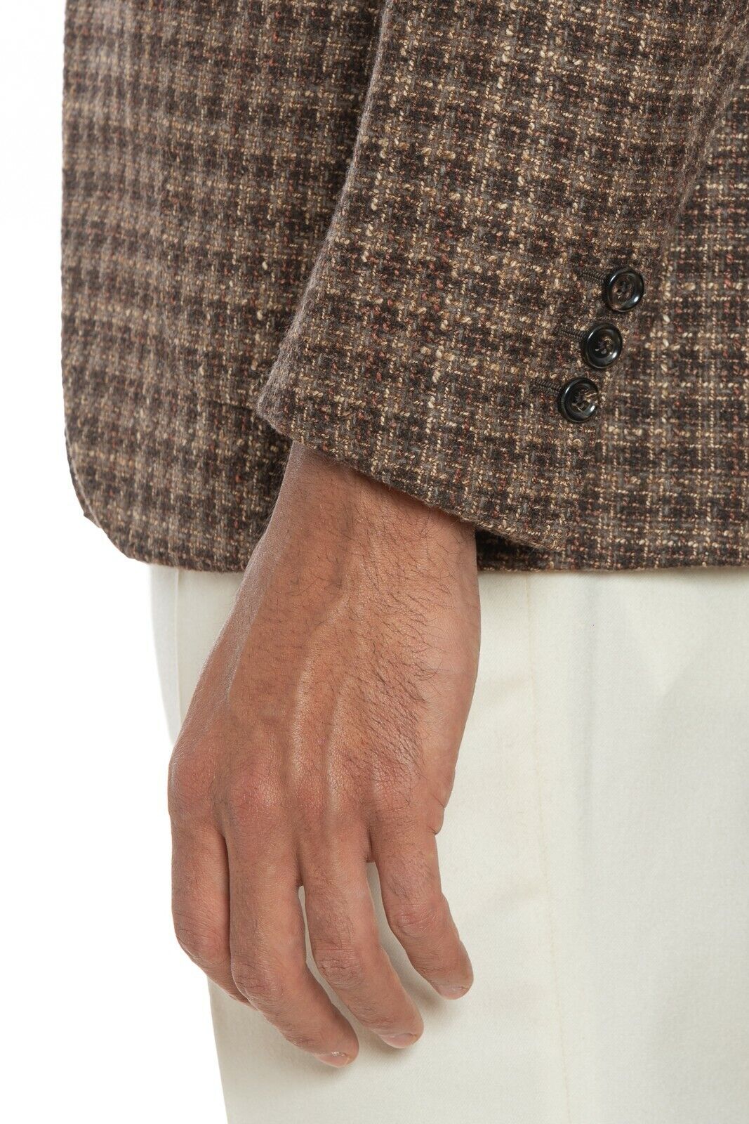 2150$ BELVEST Brown Sartorial Jacket Checks Wool / Silk / Cashmere Drop 7 Reg