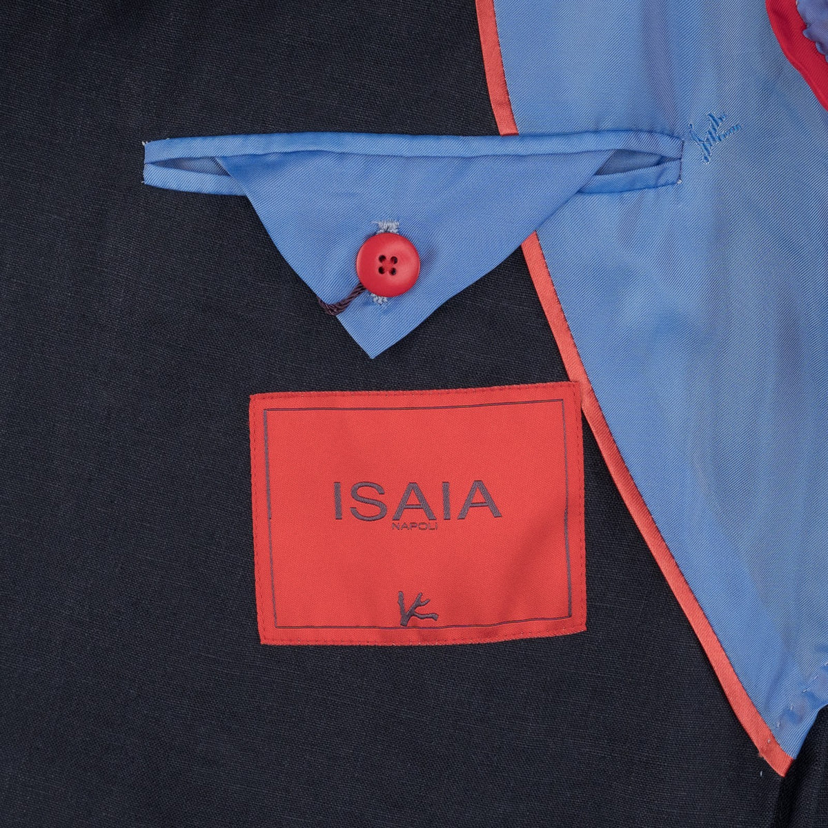 $5690 ISAIA "Capri" Dark Blue Jacket Sport Coat 100% Linen 48 US / 58 EU 8R