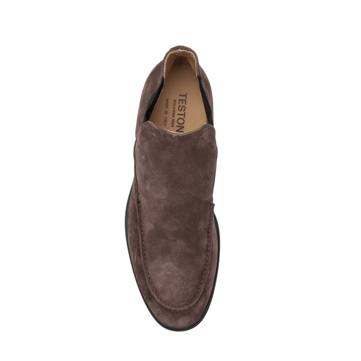1350$ TESTONI "Portonovo" Chelsea Boot Shoes Eco Suede Brown 8 UK / 9 US / 42 IT
