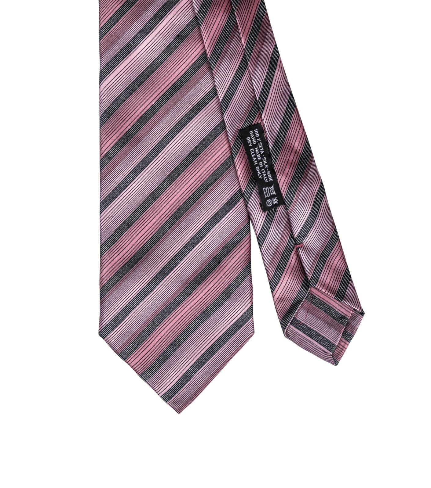 $220 ITALO FERRETTI x GERLIN Tie Striped Antique Pink Hand Made in Italy BIJAN