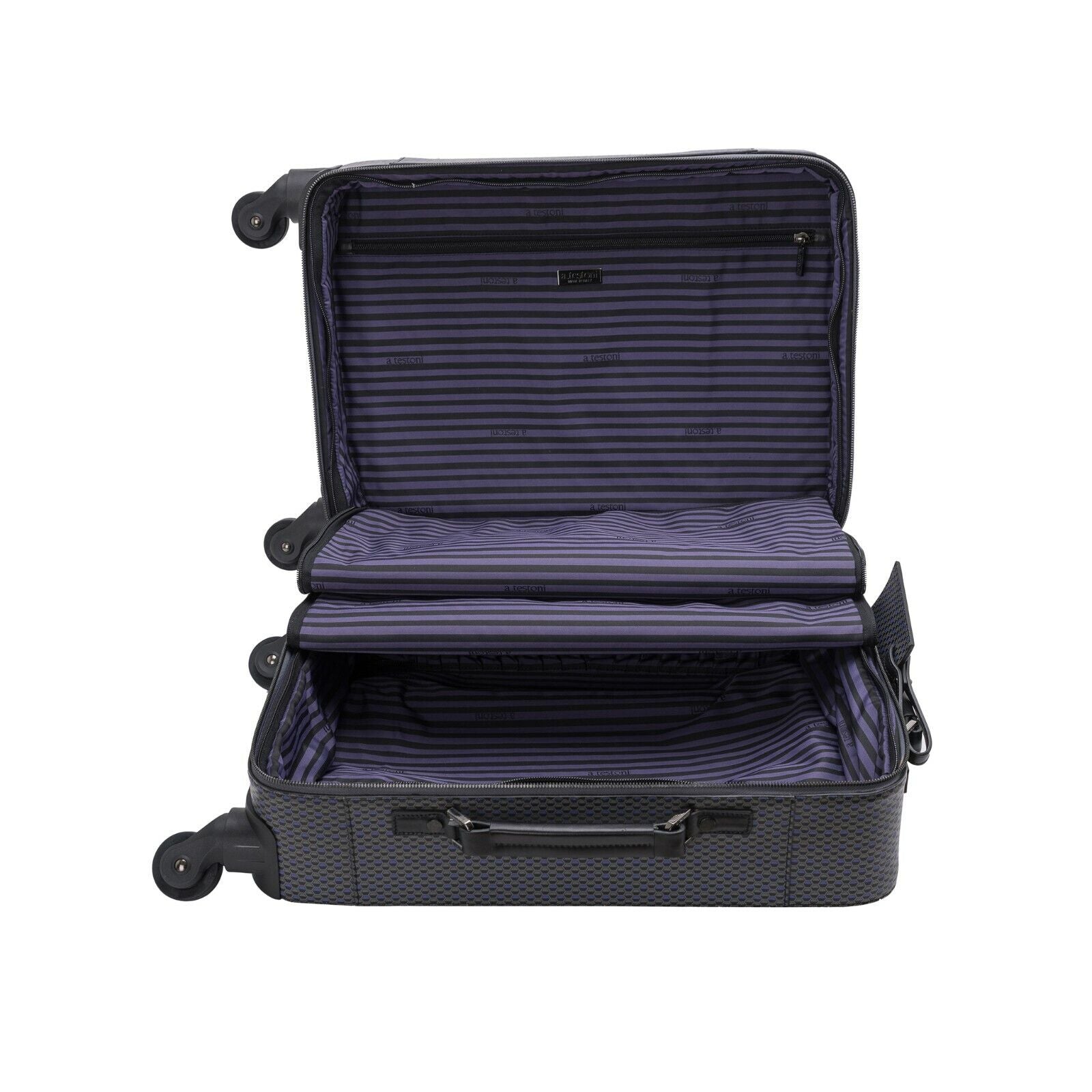 $2950 Testoni Bologna Suitcase Travel Luggage Trolley Cloud OPTICAL Calf