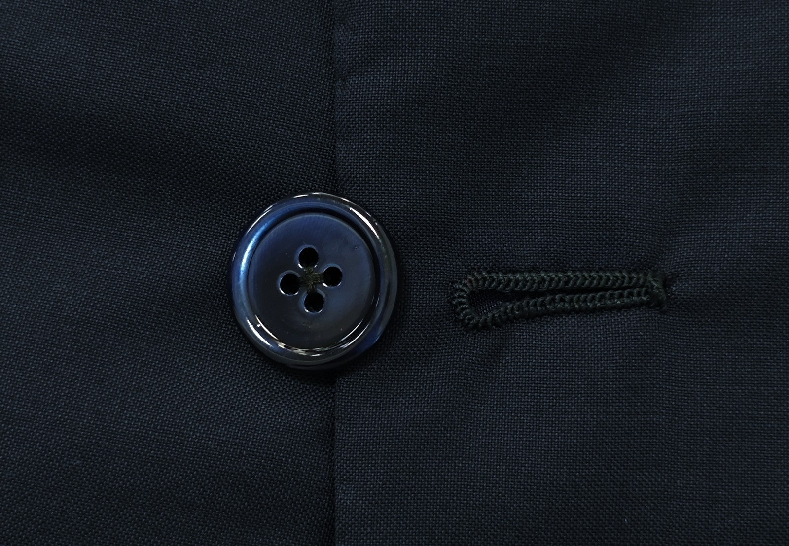 $2700 SARTORIA PARTENOPEA NAPOLI Blue Navy Handmade Suit Wool 140's 44 US 54 EU
