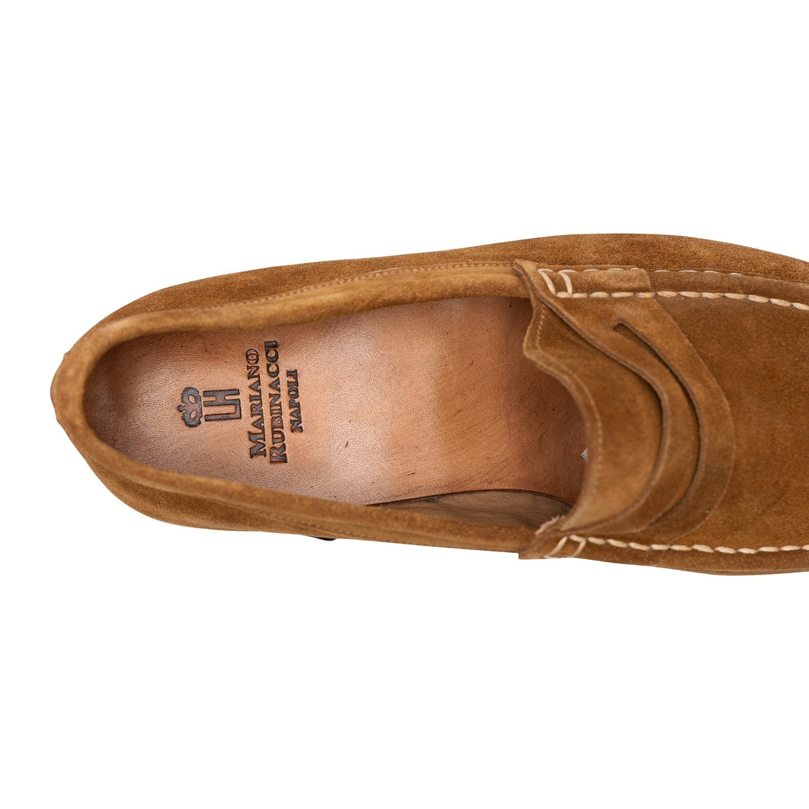 700$ RUBINACCI LONDON HOUSE Suede Penny Loafers Driving Moccasins 5.5 UK 6.5 US