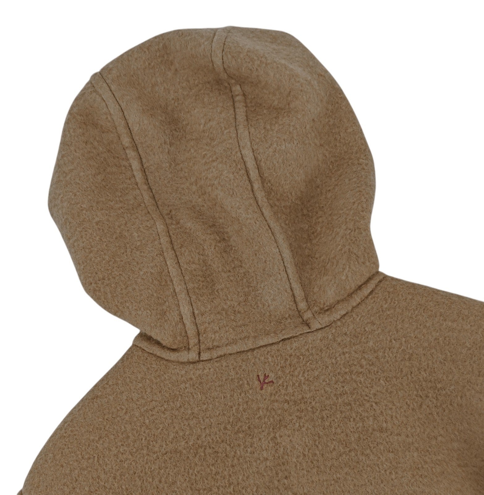 7100$ ISAIA NAPOLI Beige Hooded Overcoat Jacket Soft Camel Hair - Wool Size M