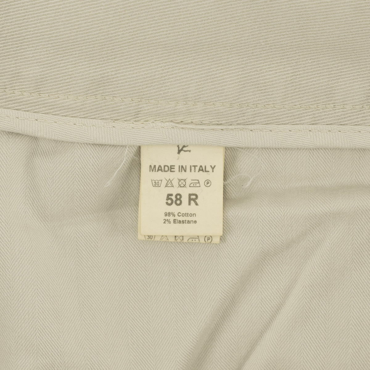 690$ ISAIA NAPOLI Beige Denim Cotton Stretch 5 Pockets Pant Regular 42 US 58 EU