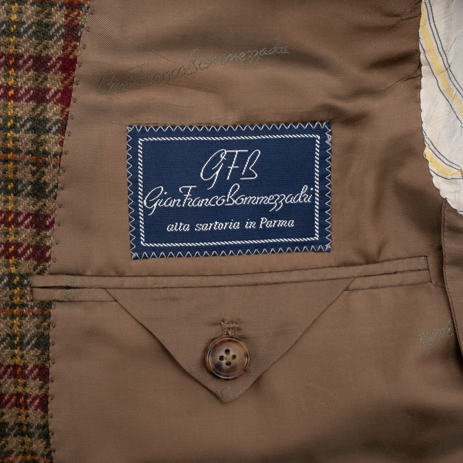 1650$ BONMEZZADRI by CARUSO Jacket Sport Coat 100% Cashmere Brown 38 US / 48 IT