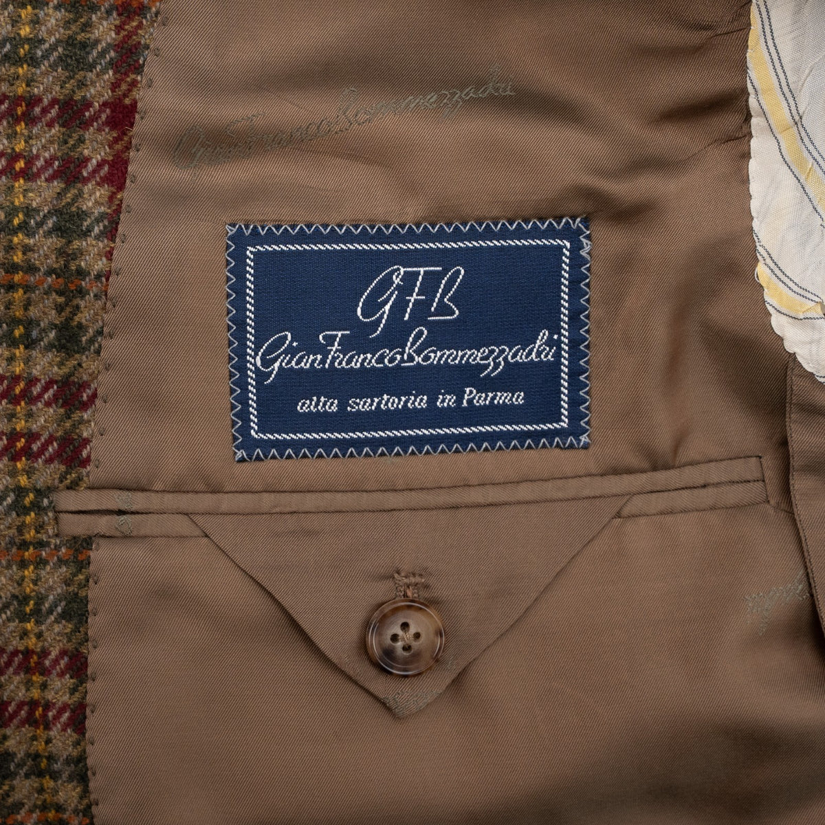 1650$ BONMEZZADRI by CARUSO Jacket Sport Coat 100% Cashmere Brown 38 US / 48 IT