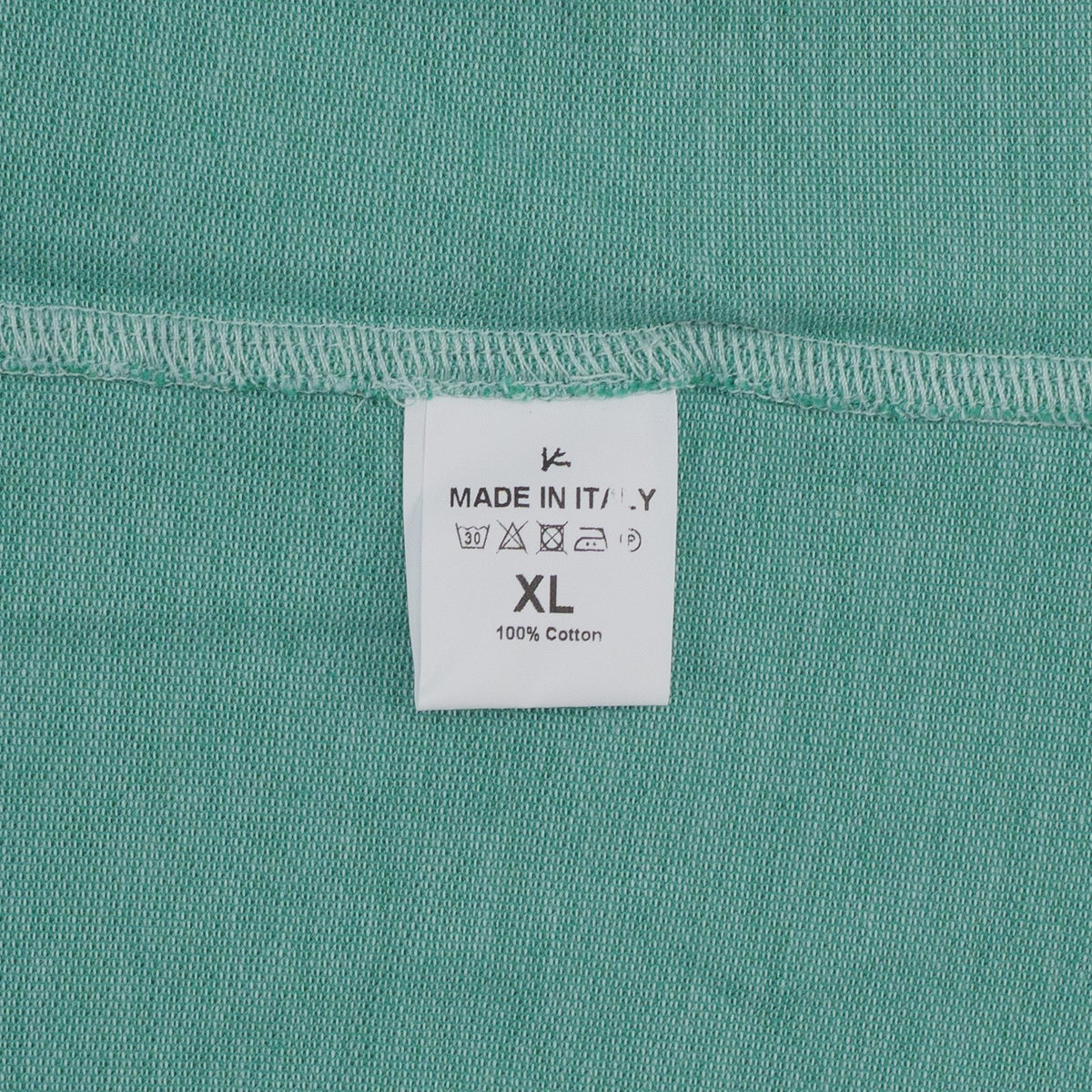 550$ ISAIA NAPOLI Cotton Piquet Short Sleeve Polo Aquamarine Size XL