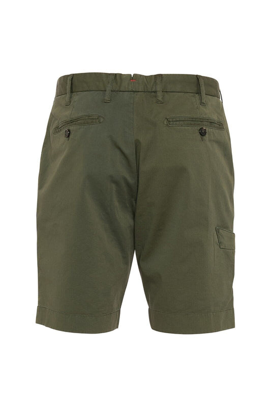 650$ ISAIA NAPOLI Green Chino Sport Short Pant Cotton Made in italy
