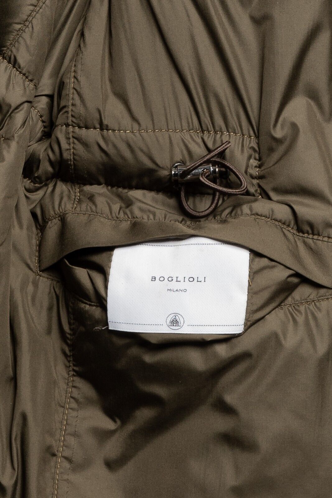 $2500 BOGLIOLI Brown Field Jacket Coat Padded 100% Leather 40 US / 50 EU