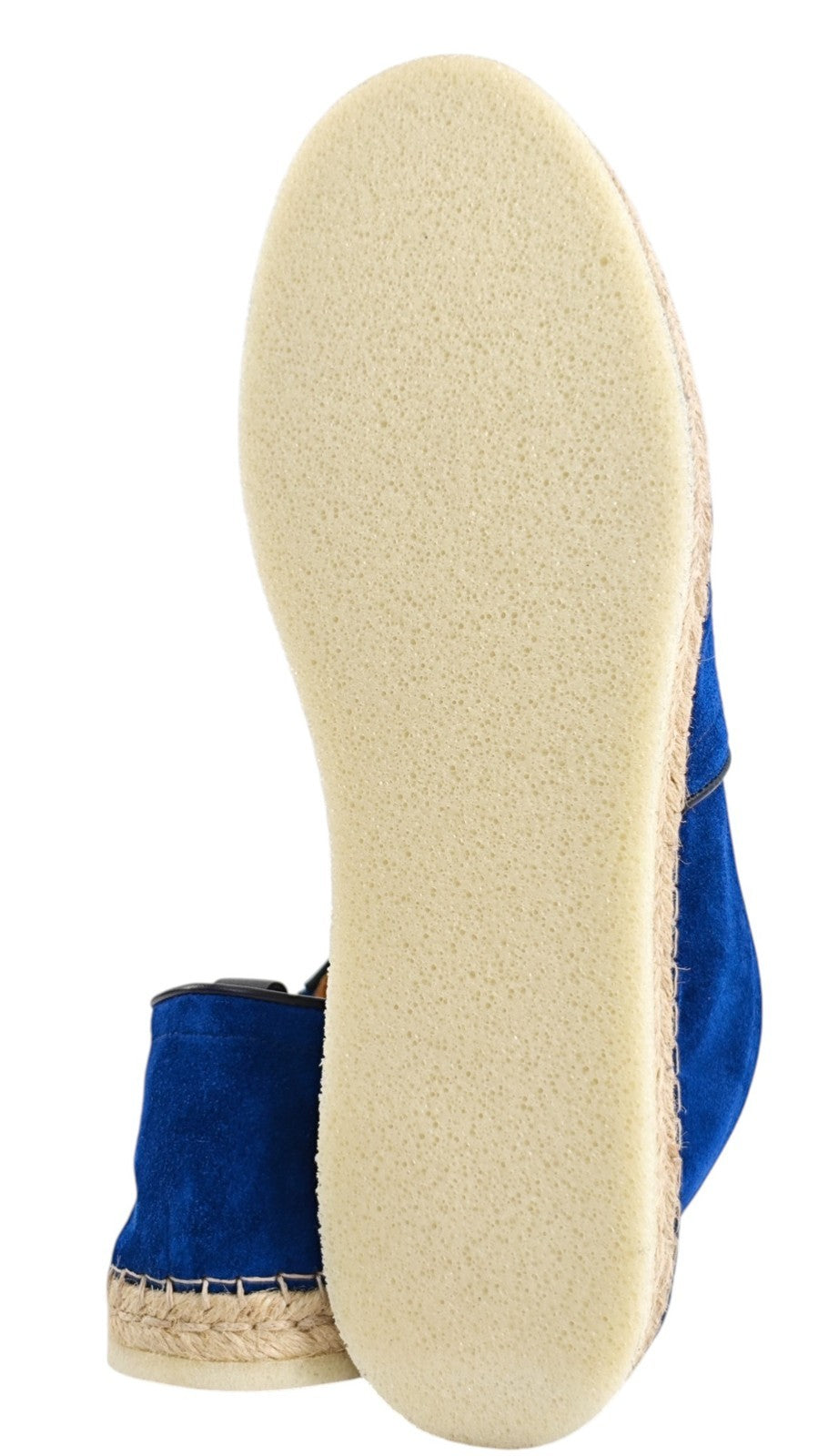 650$ TESTONI Espadrillas Shoes Antique Lux Calf Blue Indigo 8 UK / 9 US / 42 IT