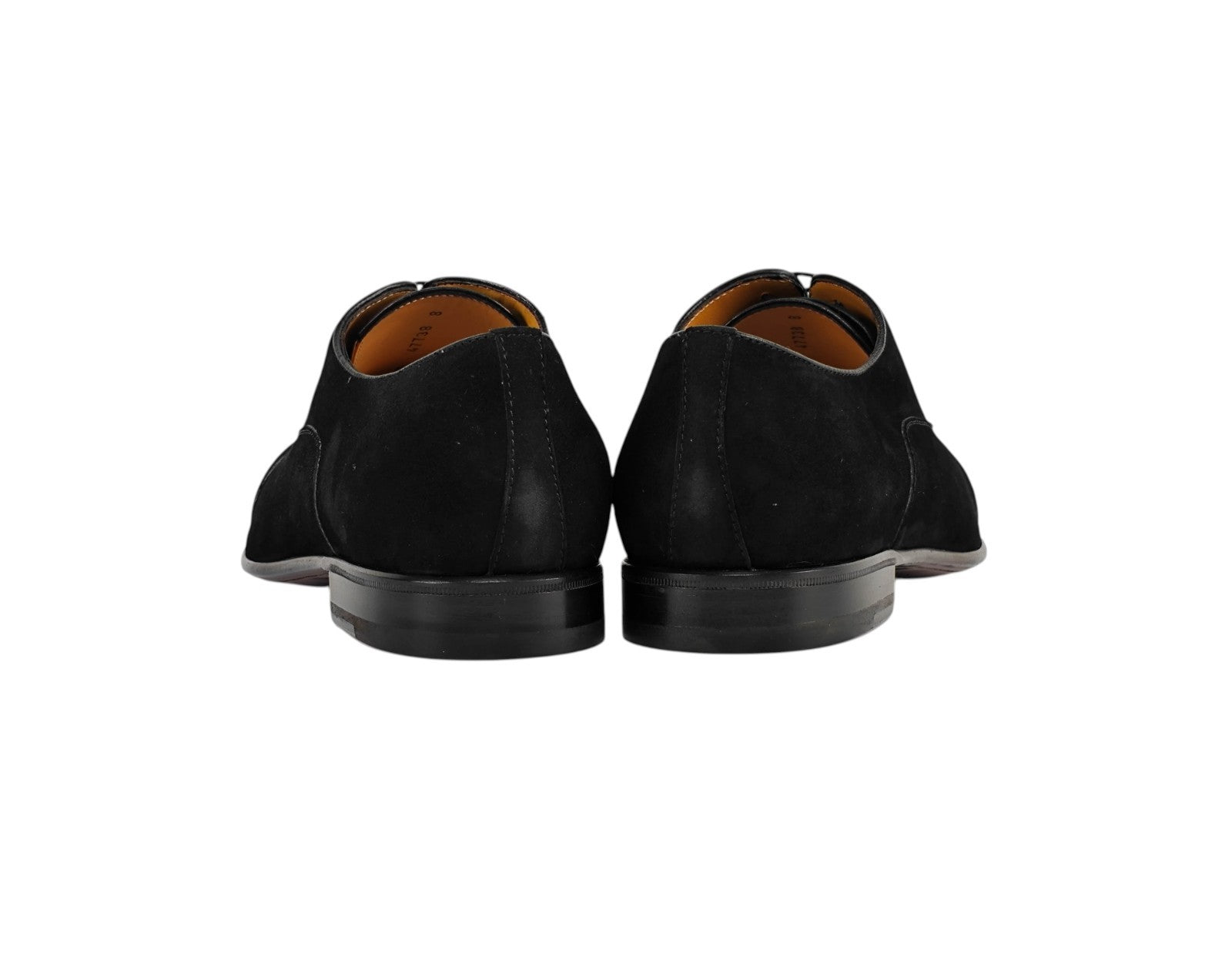 1300$ TESTONI 1929 "Portonovo" Oxford Shoes Black Suede de Luxe 8 UK 9 US 42 IT