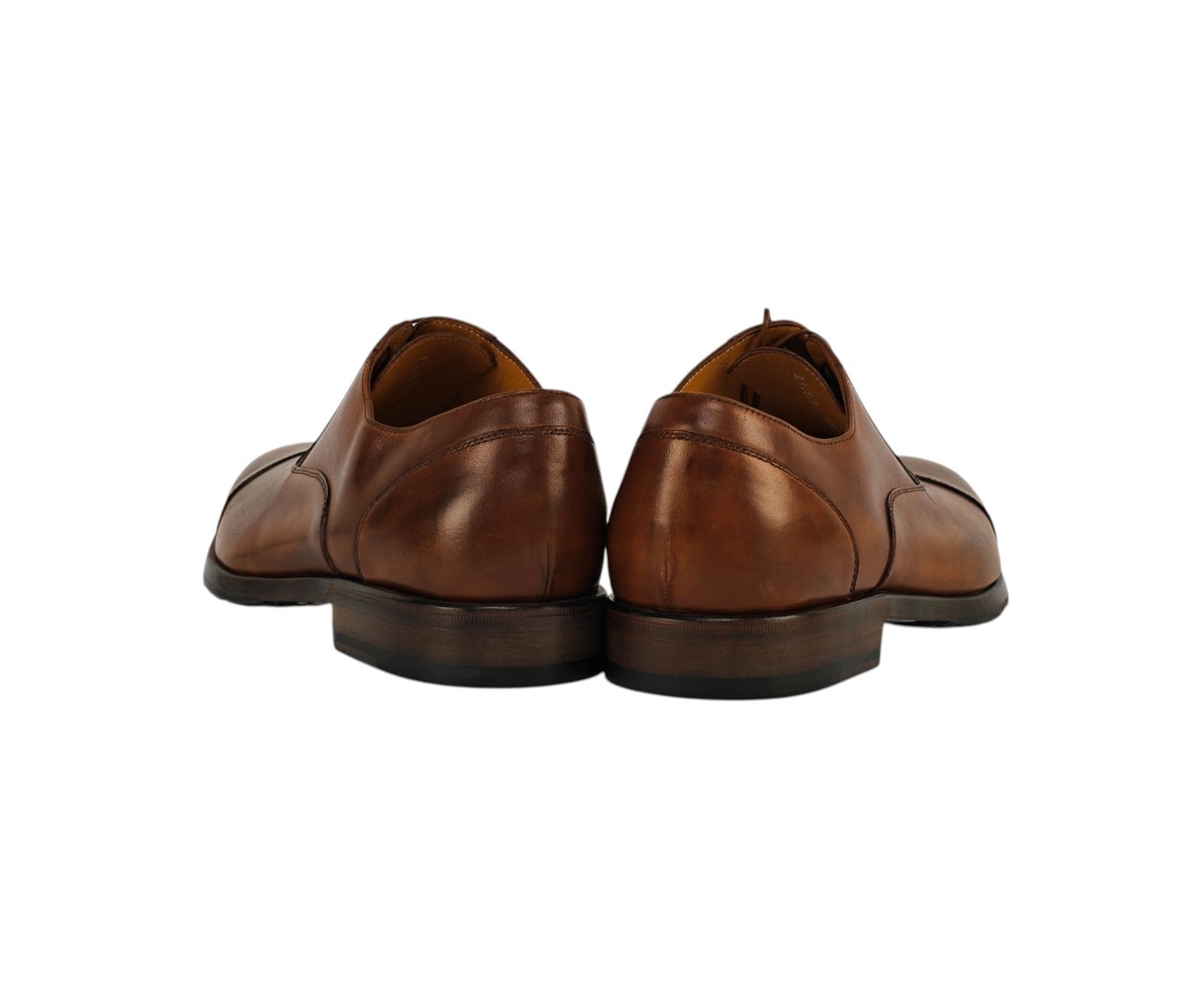 950$ TESTONI Oxford Shoes Antique Calf Caramel Shaded 8 UK / 9 US / 42 IT