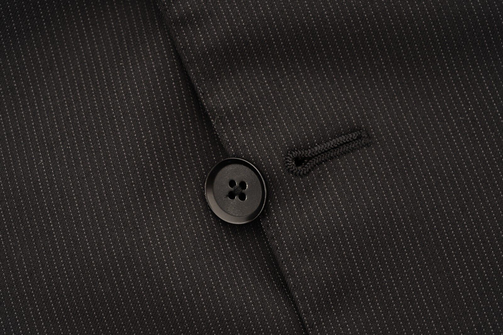 $4500 ISAIA NAPOLI Black Striped Jacket Sport Coat Wool 130's 36 US / 46 EU 7R