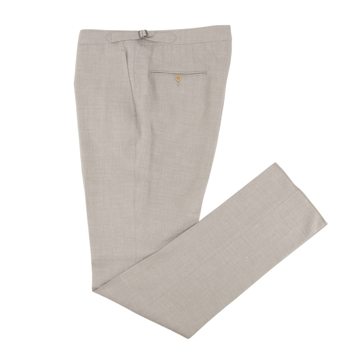 $6800 ISAIA NAPOLI "Capri" Sand Suit Wool / Silk / Linen 42 US / 52 EU 8R