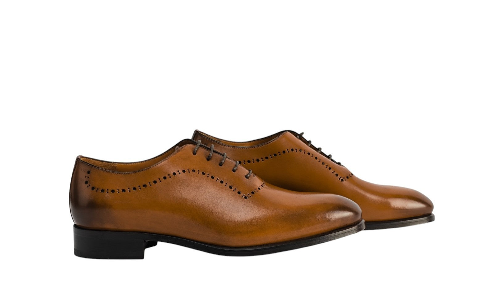 1350$ TESTONI 1929 Oxford Shoes Antique Lux Calf Whisky 8 UK 9 US 42 IT