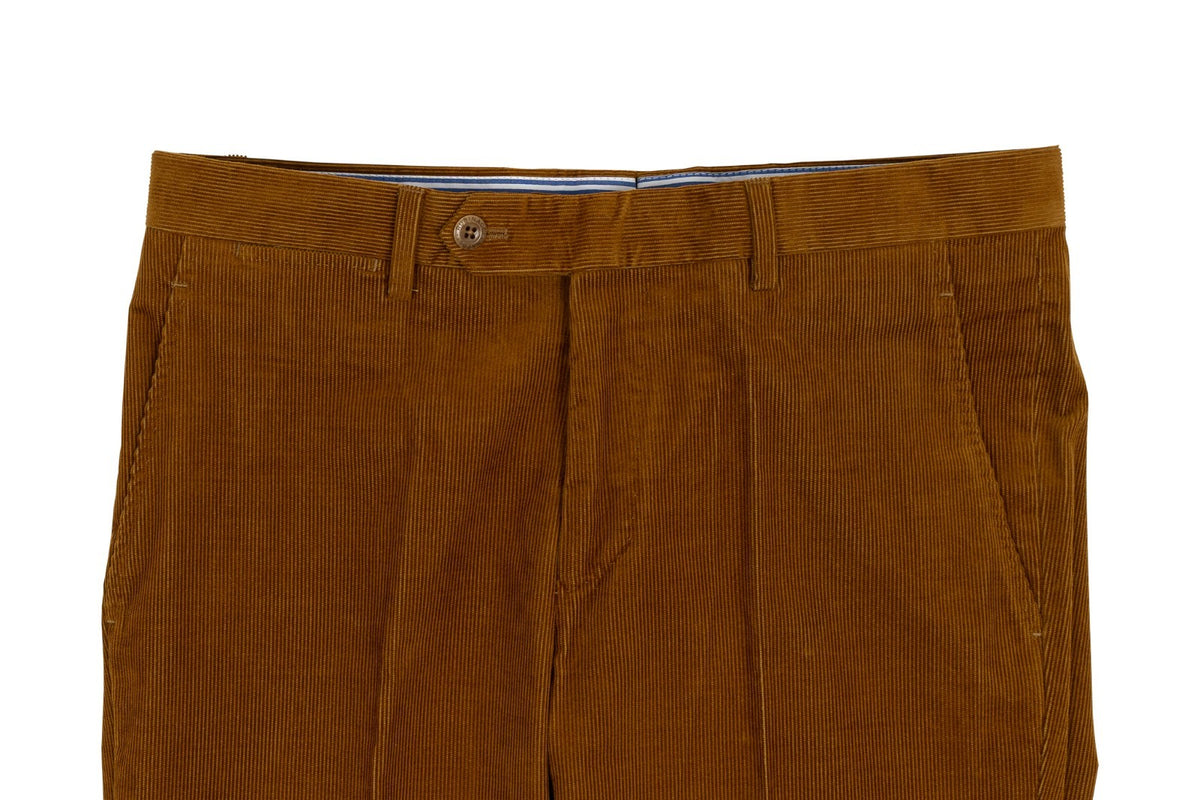 625$ RUBINACCI NAPOLI "Luca" Rust Cotton Corduroy Trouser Pant Made in Napoli