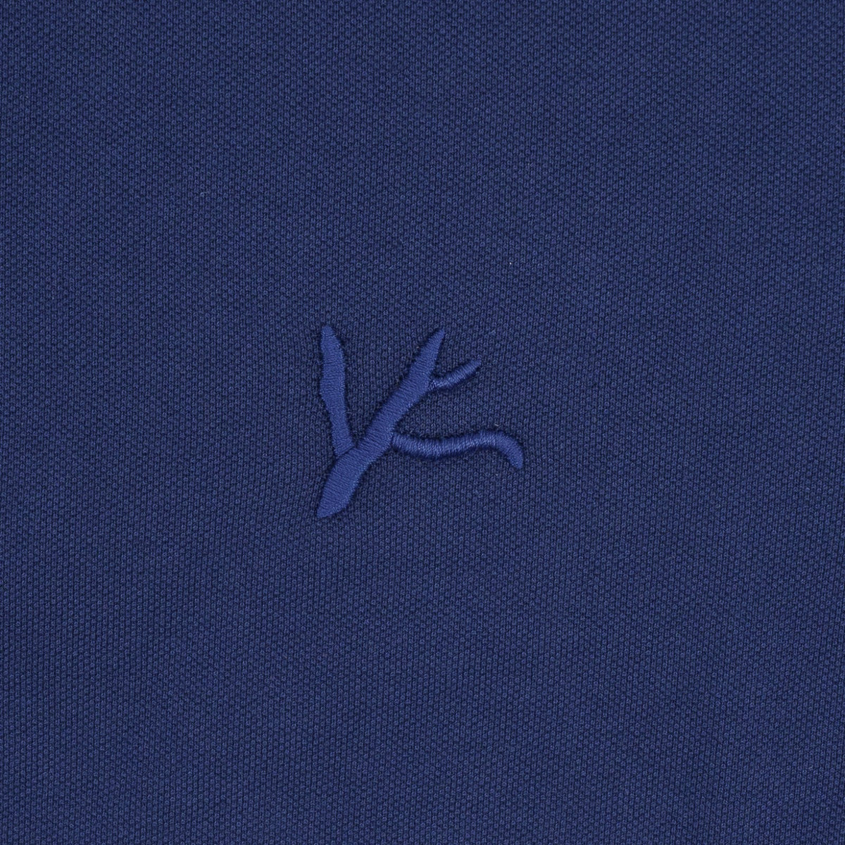 575$ ISAIA NAPOLI Blue Short Sleeve Polo Hand-Sewn 100% Cotton Size M
