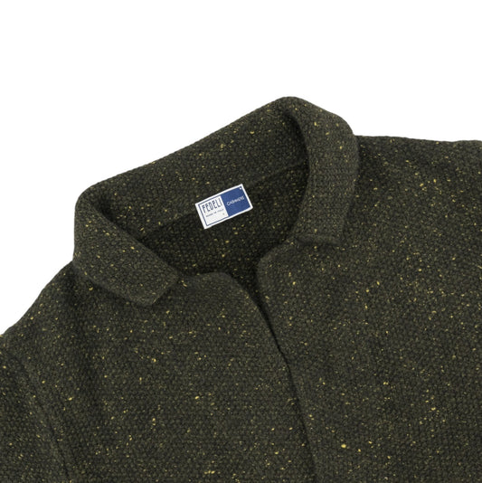 $1800 FEDELI CASHMERE Green Forest Cardigan Jacket 100% Cashmere 40 US / 50 EU