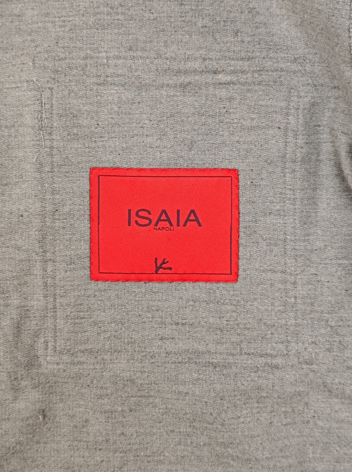 $1200 ISAIA NAPOLI Gray Hand-Sewn Overshirt Jacket Corduroy Cotton Size XL
