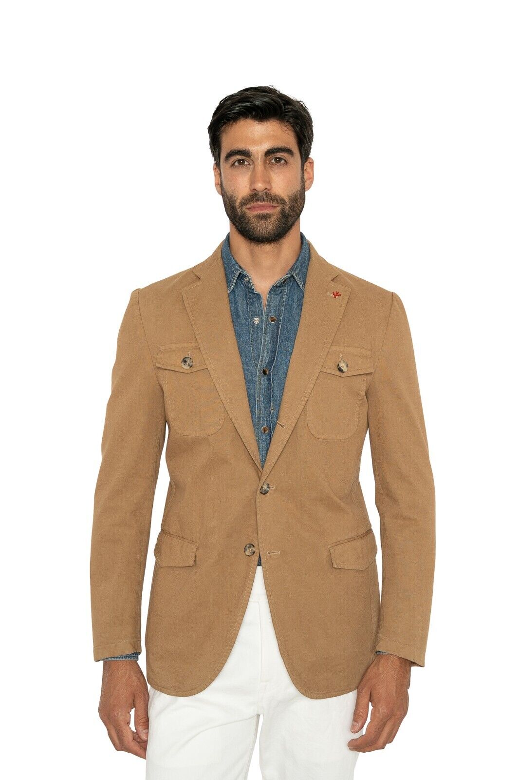 $3200 ISAIA NAPOLI Brown Jacket Sport Coat Heavy Cotton 36 US / 46 EU