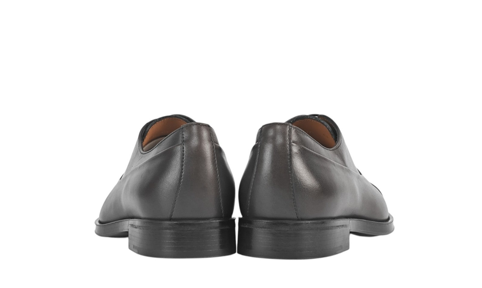 1100$ TESTONI "Salerno" Oxford Shoes Vintage Calf Taupe 8.5 UK 9.5 US 42.5 IT