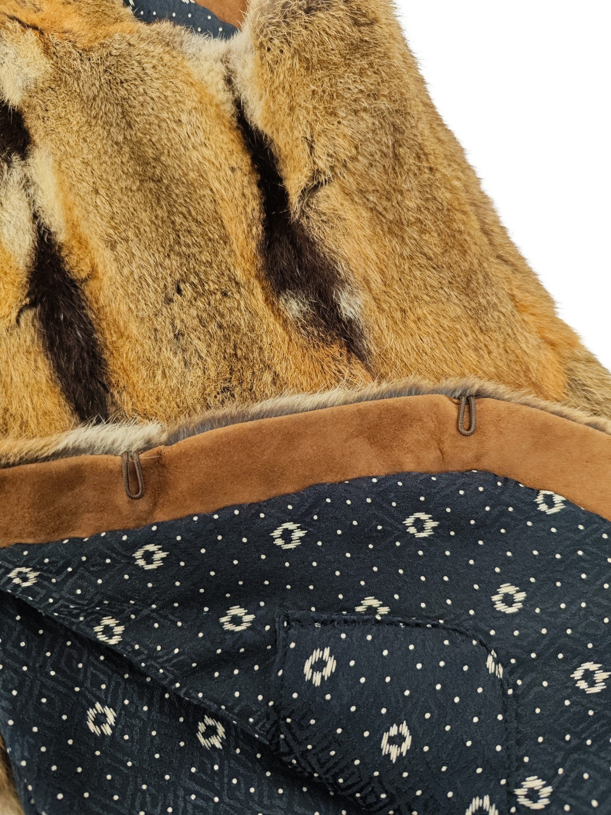 $2600 RUBINACCI Beige Vest Jacket Real Amster Fur + Silk Lining 38 US / 48 EU