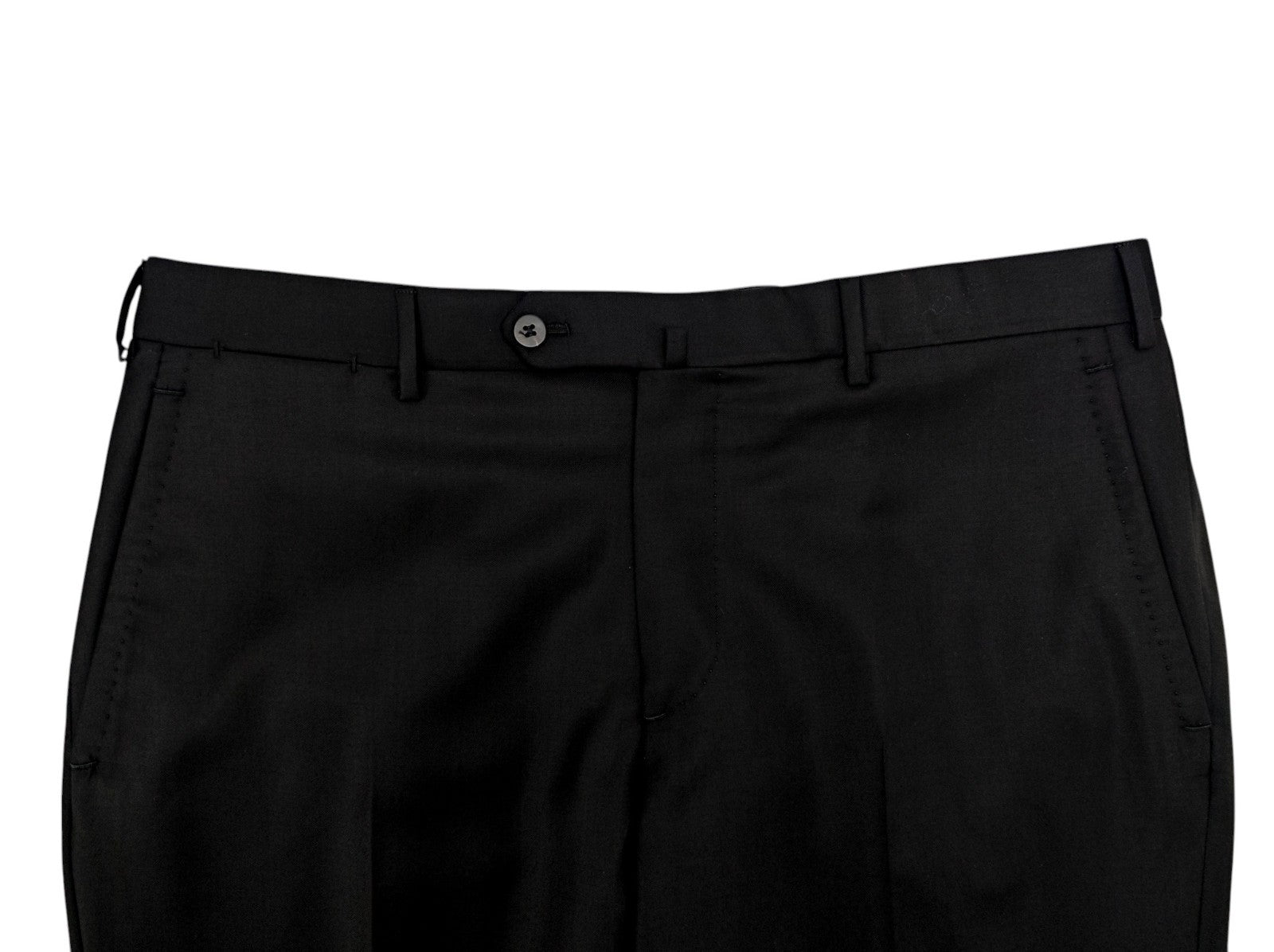 $7120 ISAIA "Sanita" Aquaspider Suit Black Fine Wool 44 US / 54 EU 8L