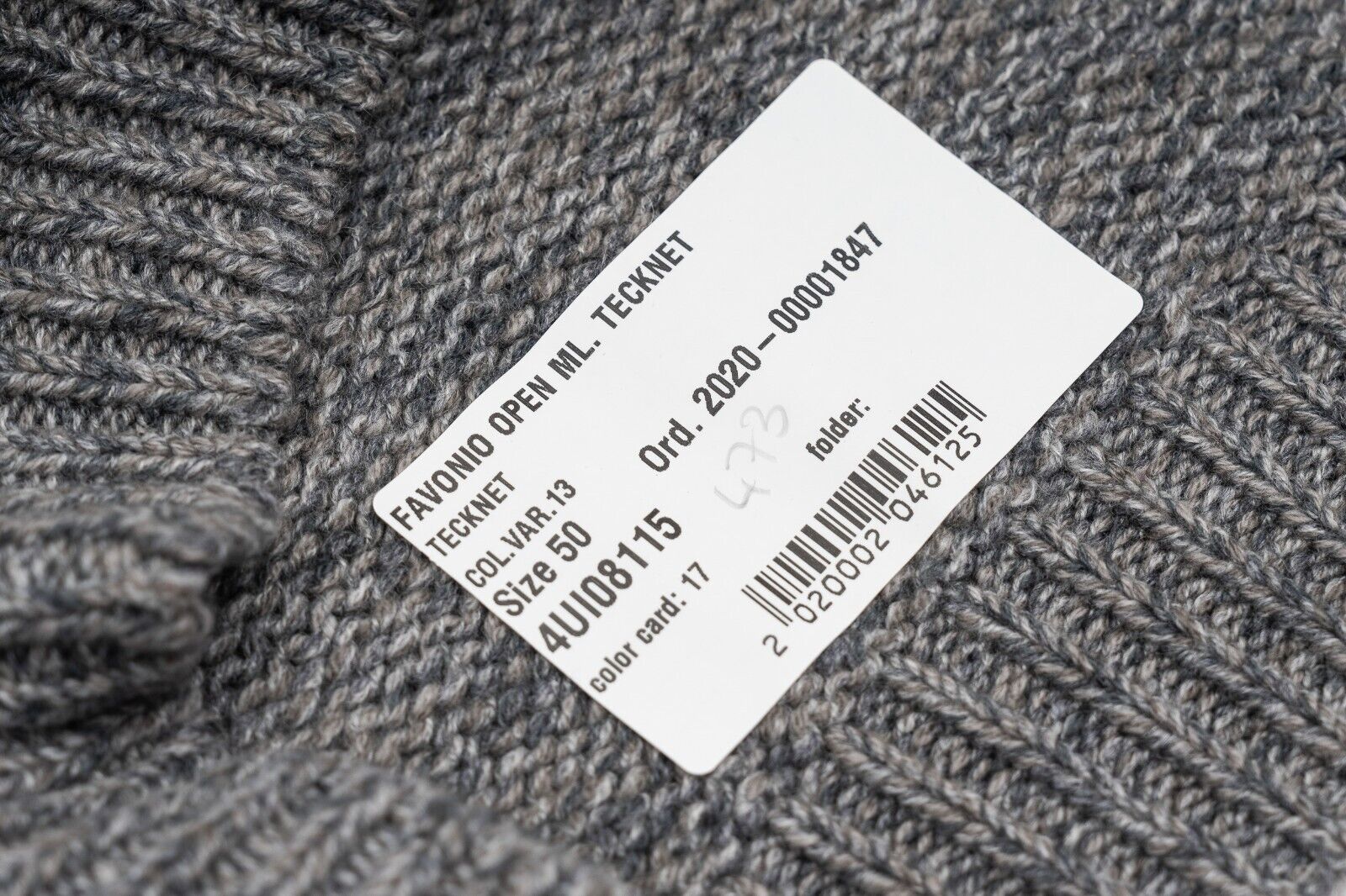 $2000 FEDELI "Favonio" Gray Cardigan Sweater Zip 100% Cashmere 40 US / 50 EU